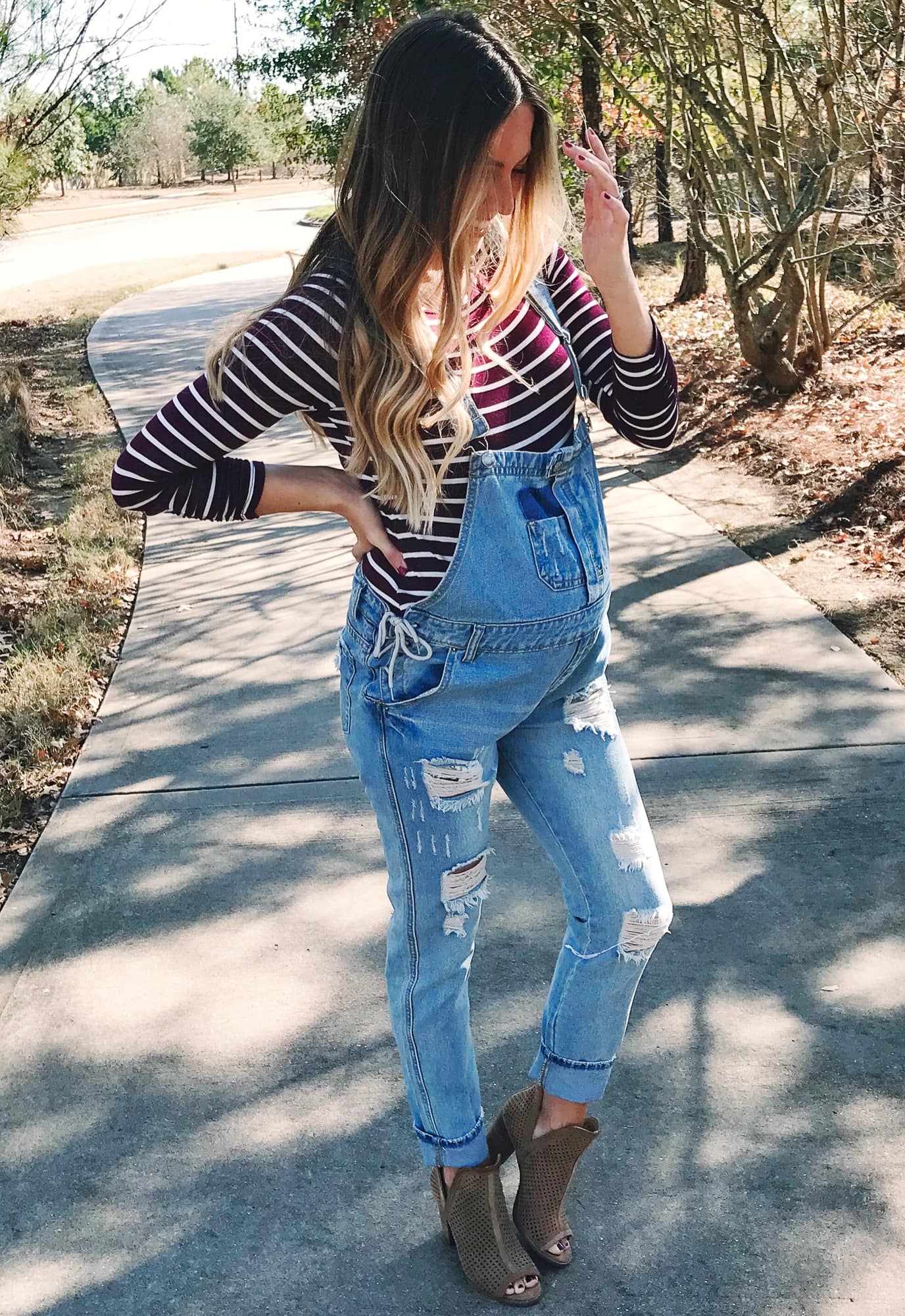 denim maternity overalls