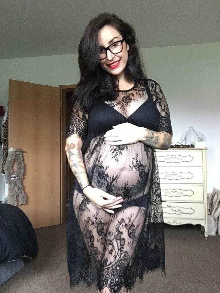 lace maternity gown