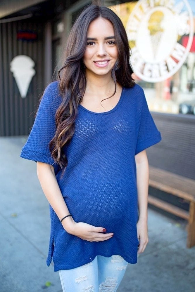 slouchy maternity sweater