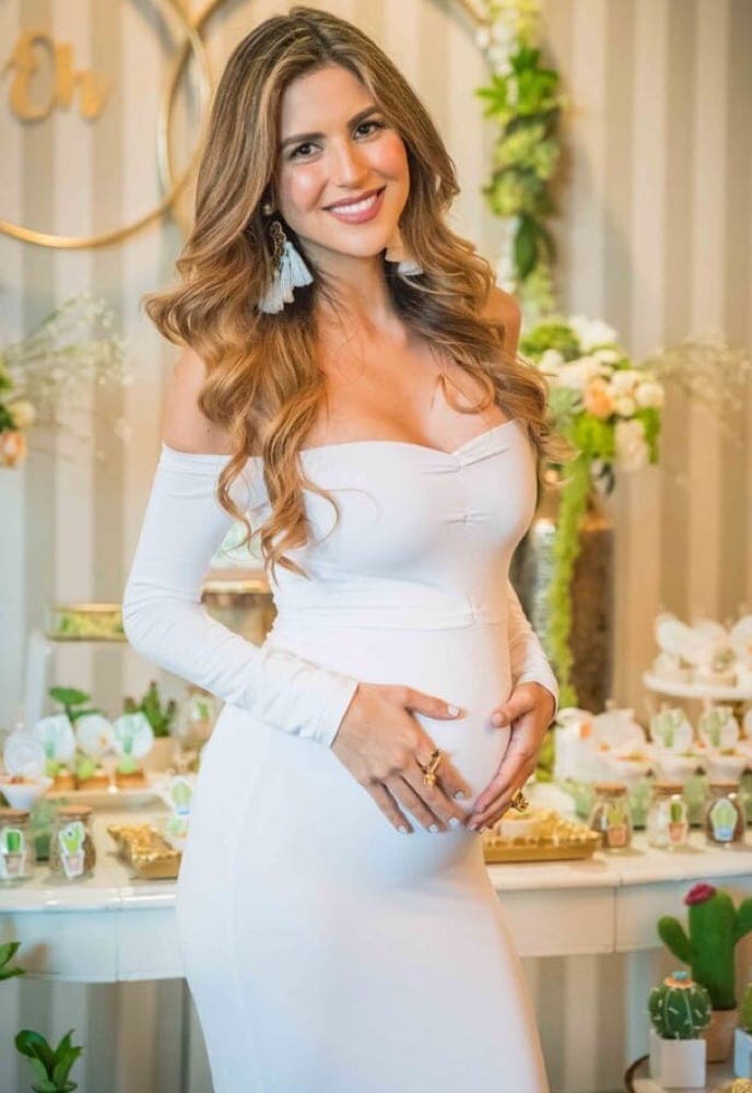 long sleeve baby shower gown