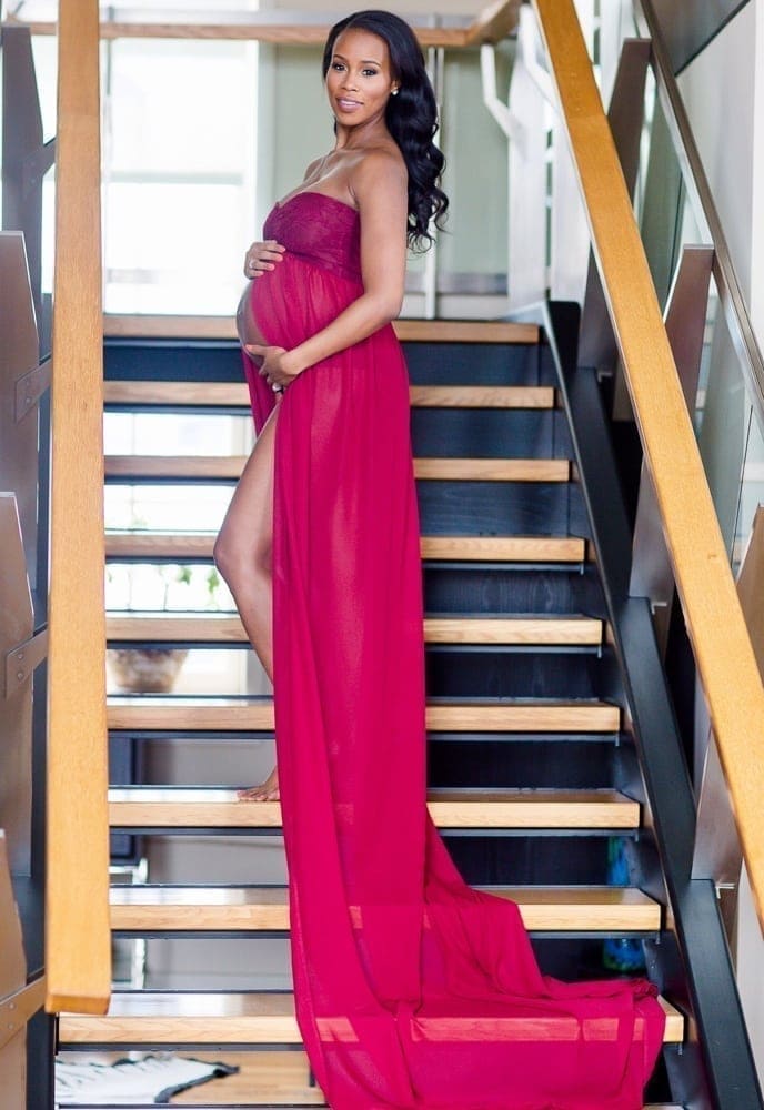 perfect maternity photoshoot gown