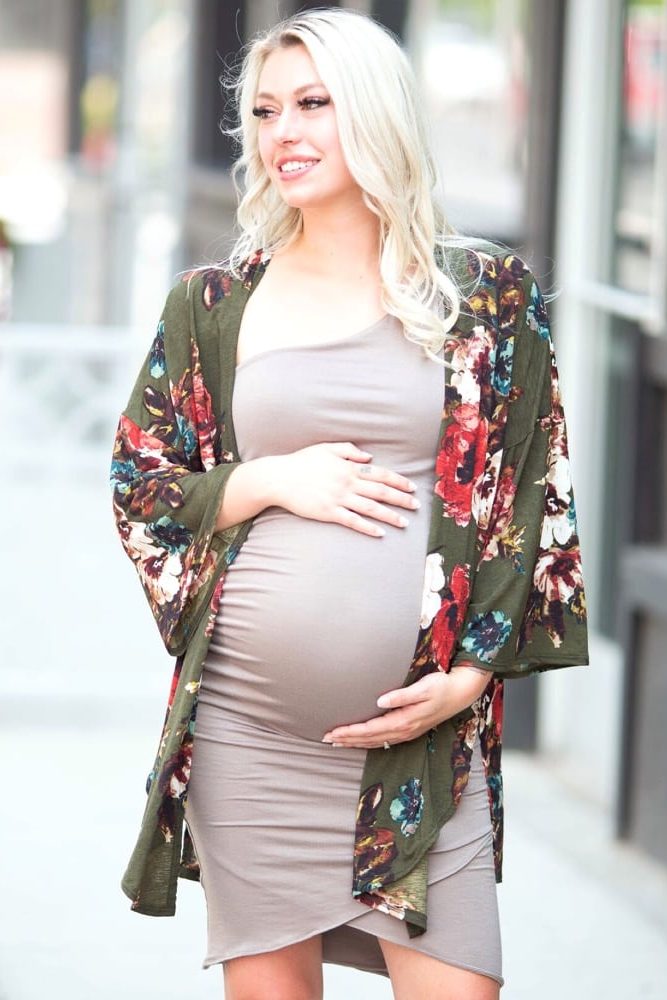 lightweight maternity kimono
