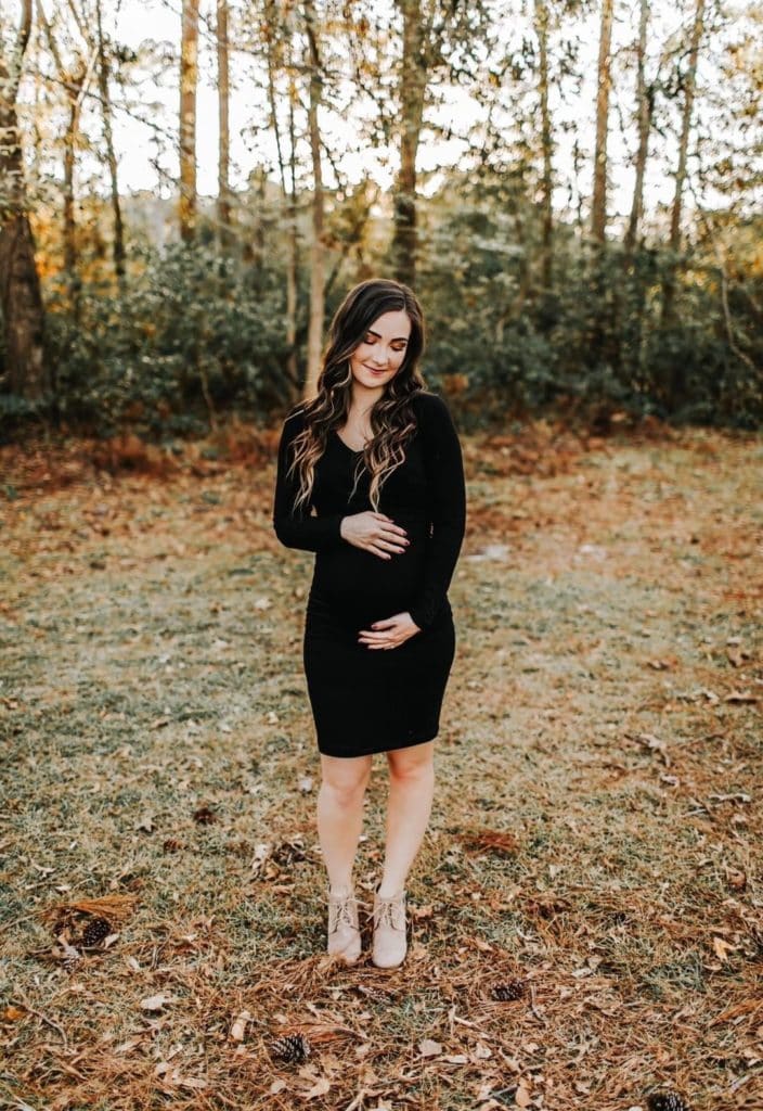 little black maternity dress