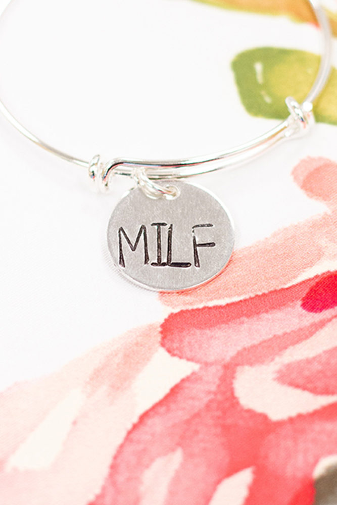 silver MILF bracelet