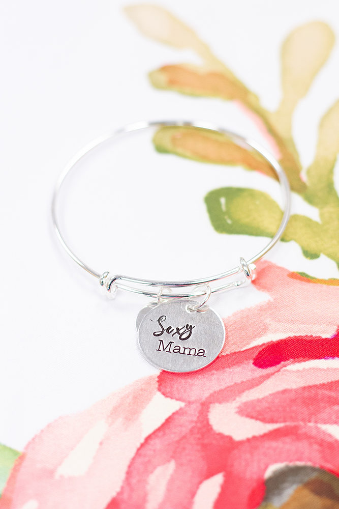 silver sexy mama bangle