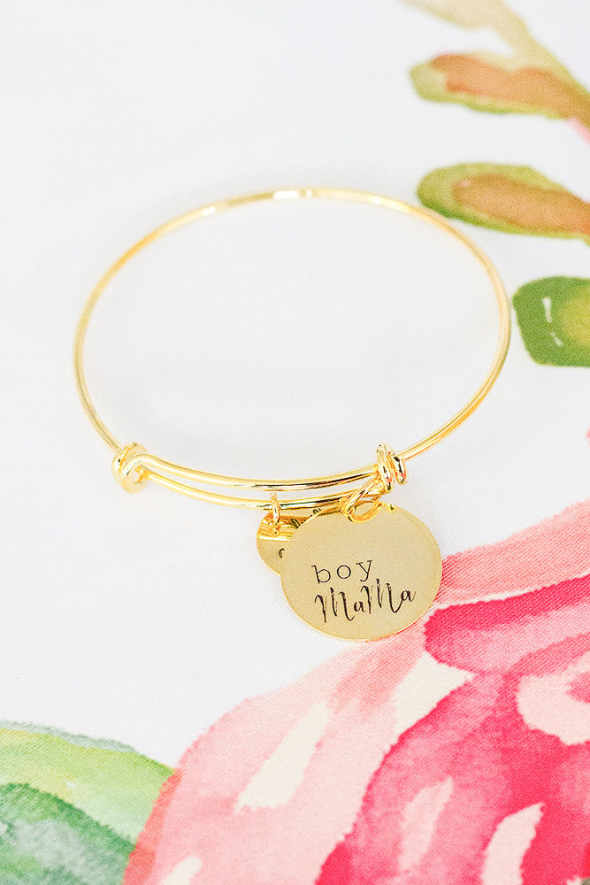 gold boy mama bangle