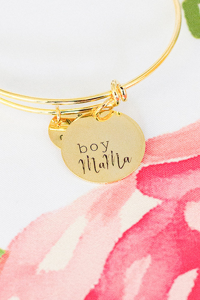 gold boy mama bangle