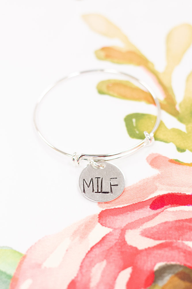 silver MILF bracelet