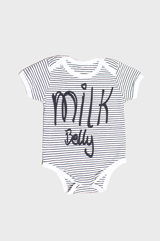 milk belly baby onesie