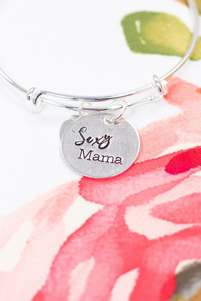 silver sexy mama bangle