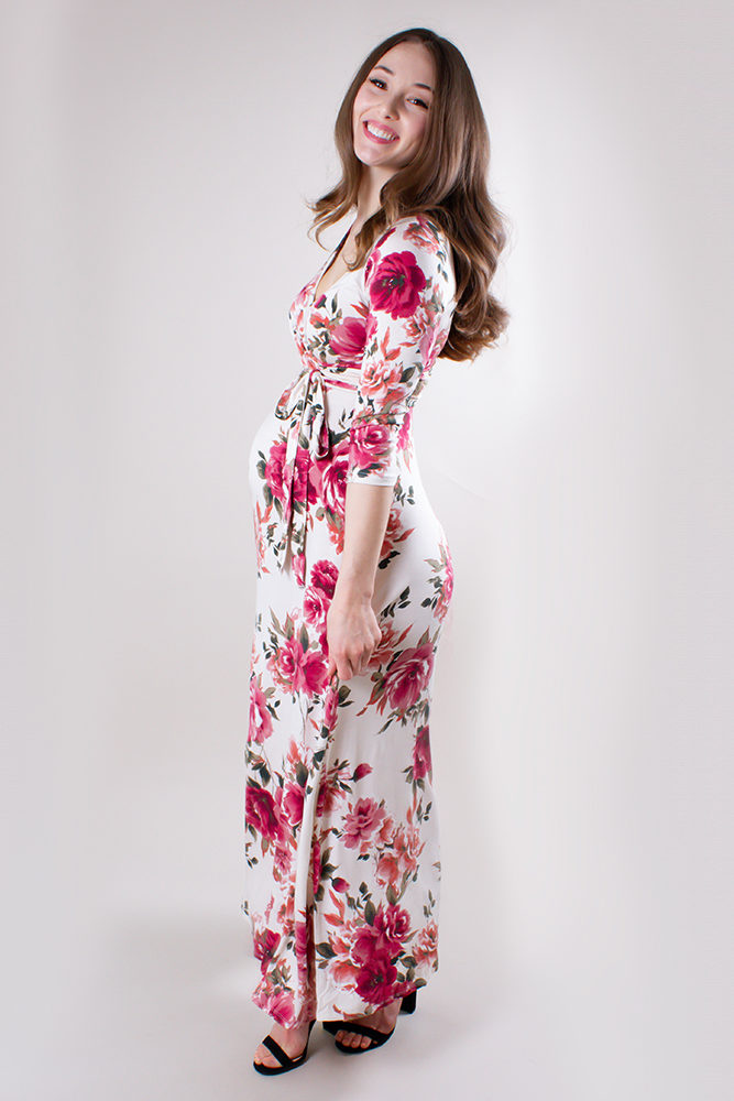 floral maternity dress