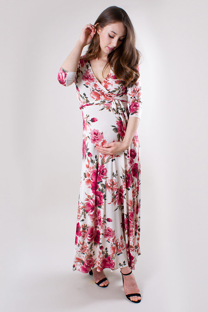 floral maternity dress