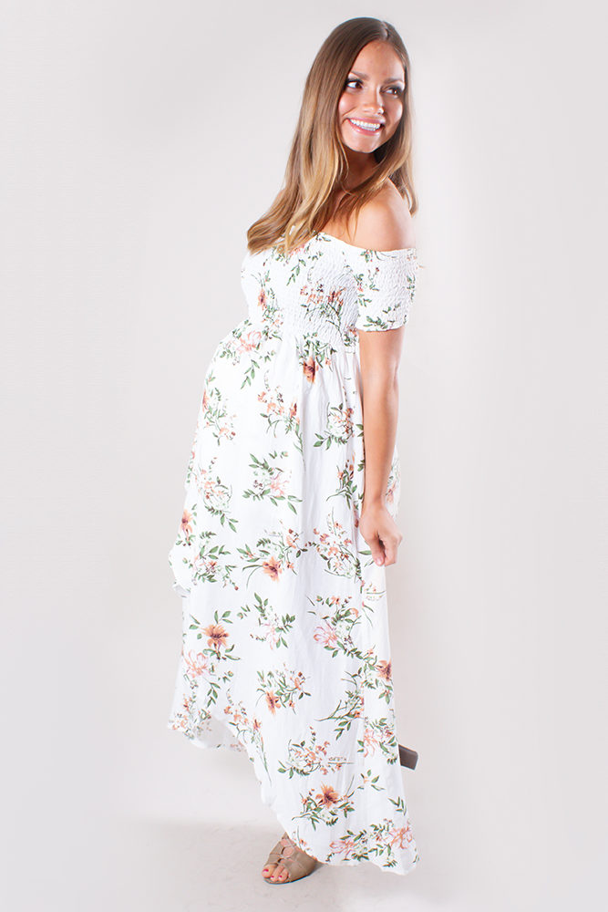 floral pregnancy wrap dress