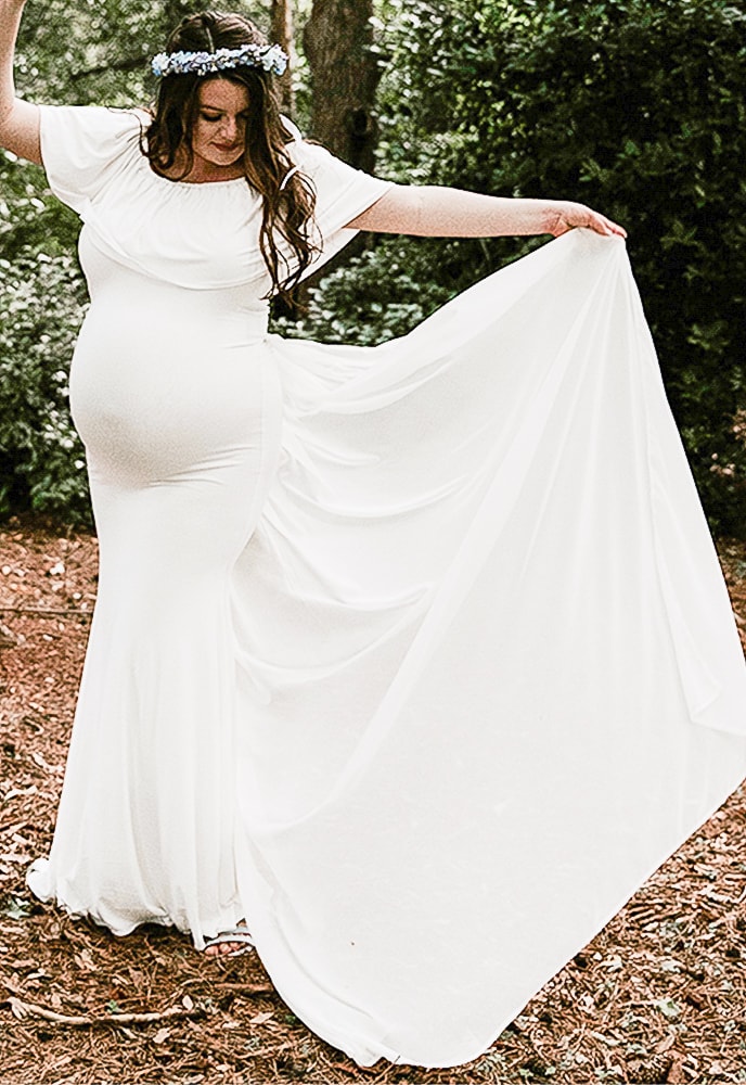 perfect maternity wedding dress