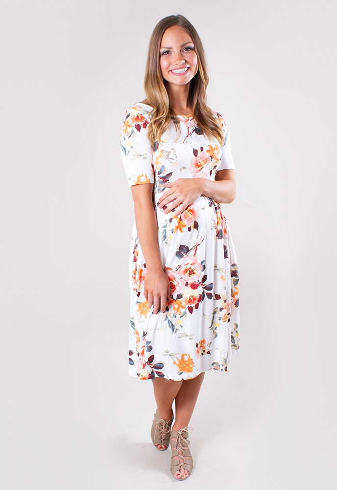 floral maternity dresses for spring