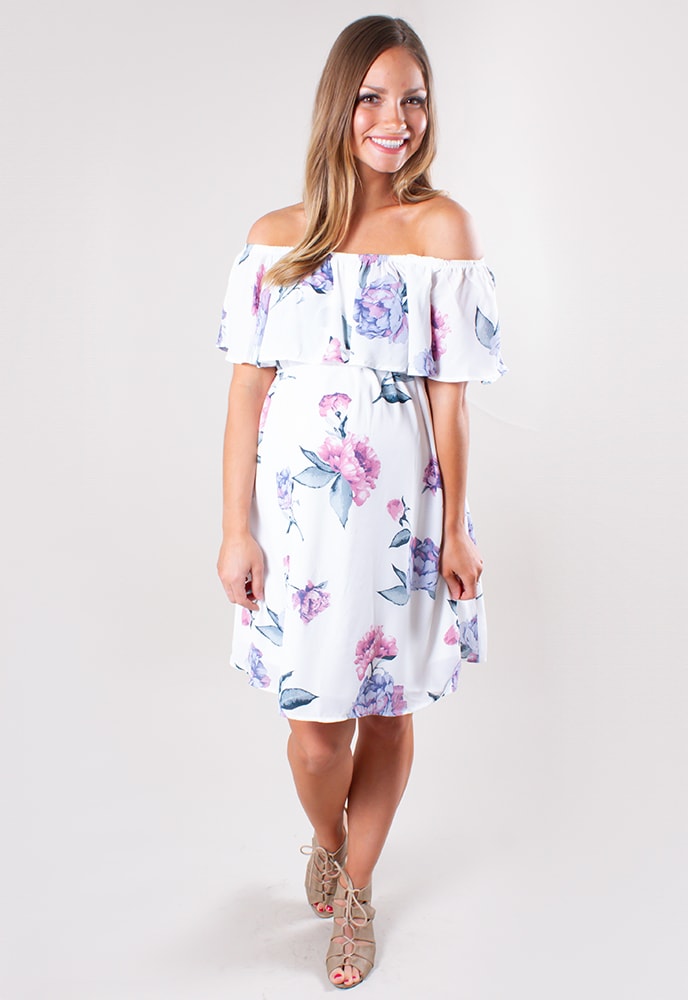 floral maternity dresses for spring