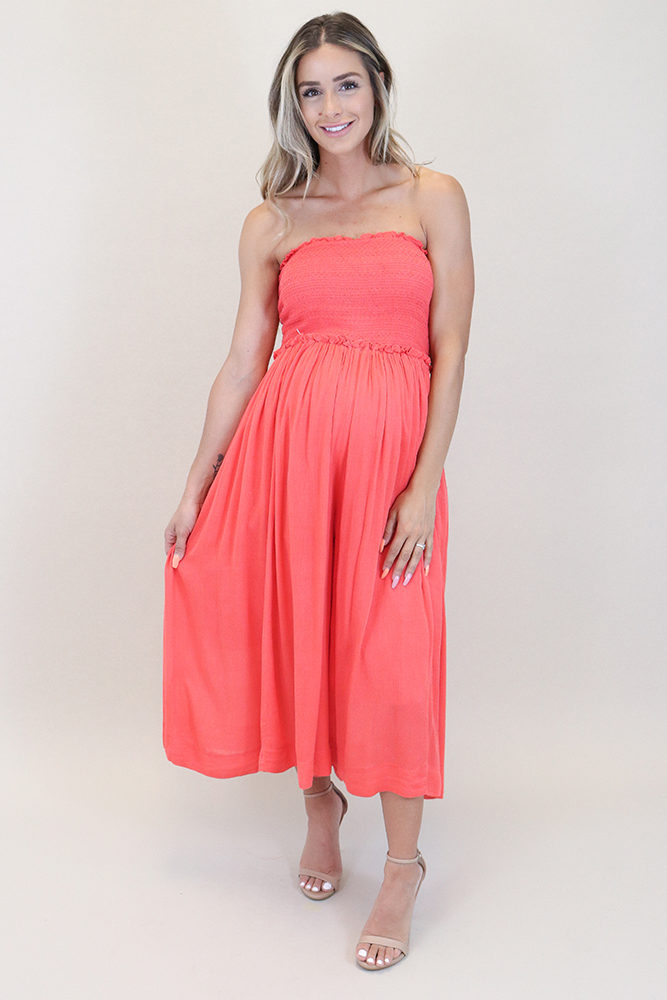 strapless maternity jumper