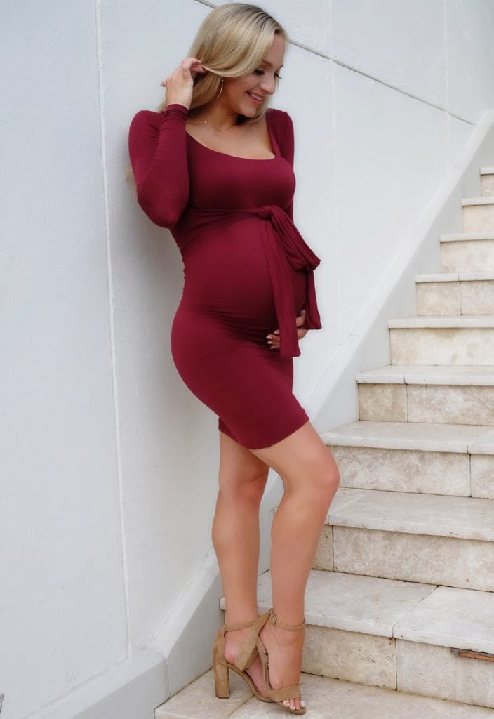 Pregnant on sale christmas dress