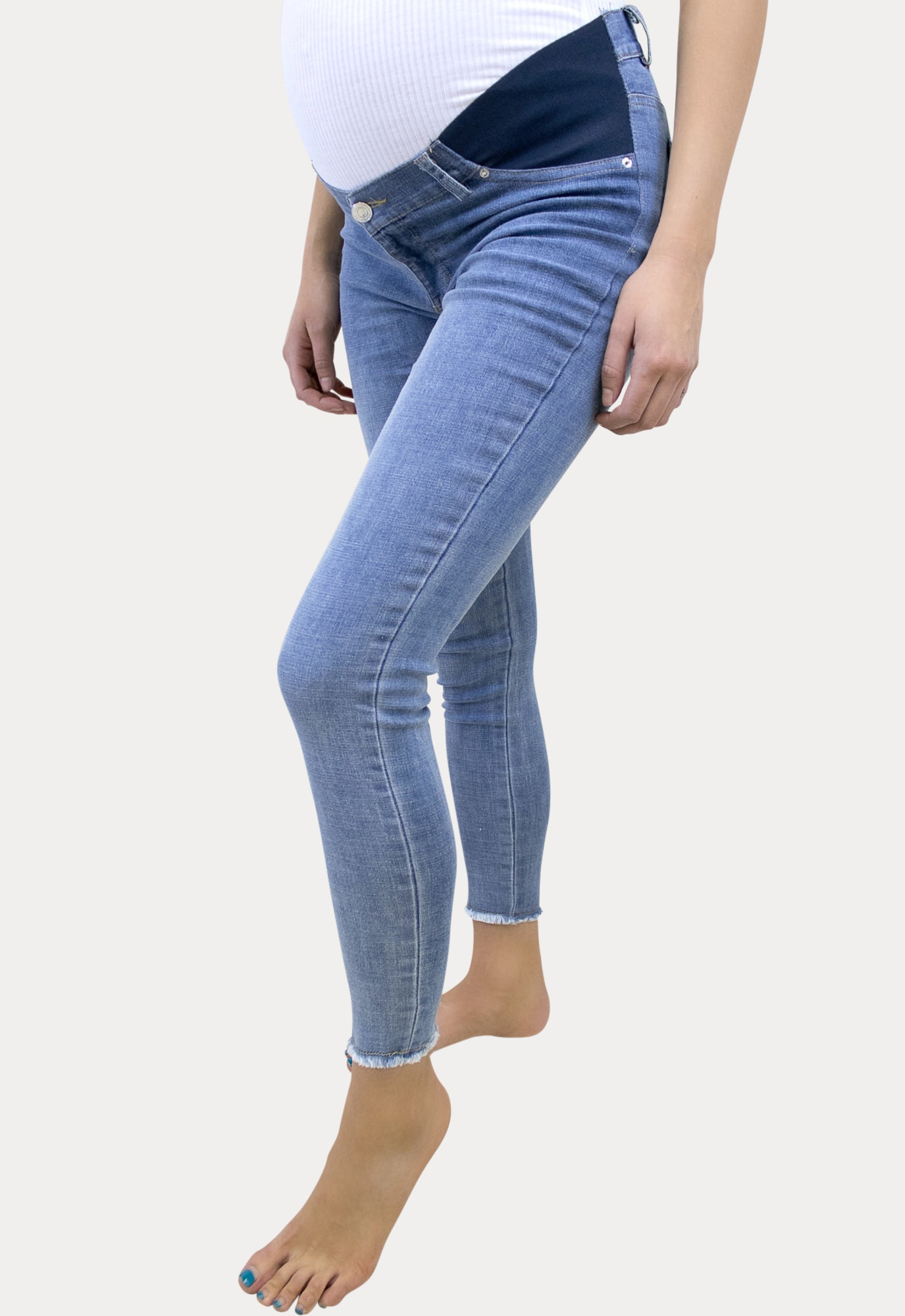 distressed maternity jeans- skinny - Sexy Mama Maternity