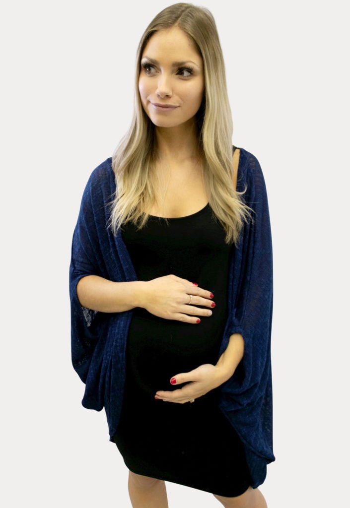 lightweight navy maternity sweater