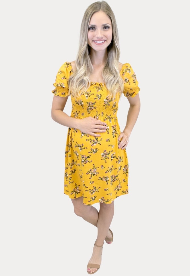 Smock Top Maternity Dress