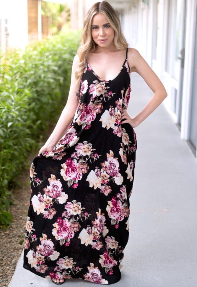sleeveless maxi dress