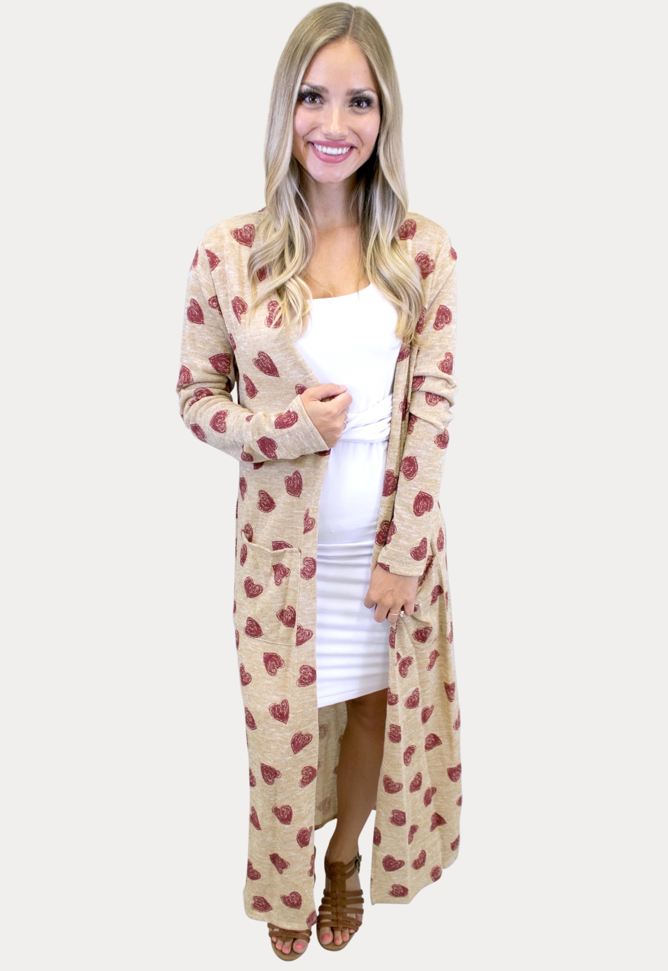 Heart Print Duster