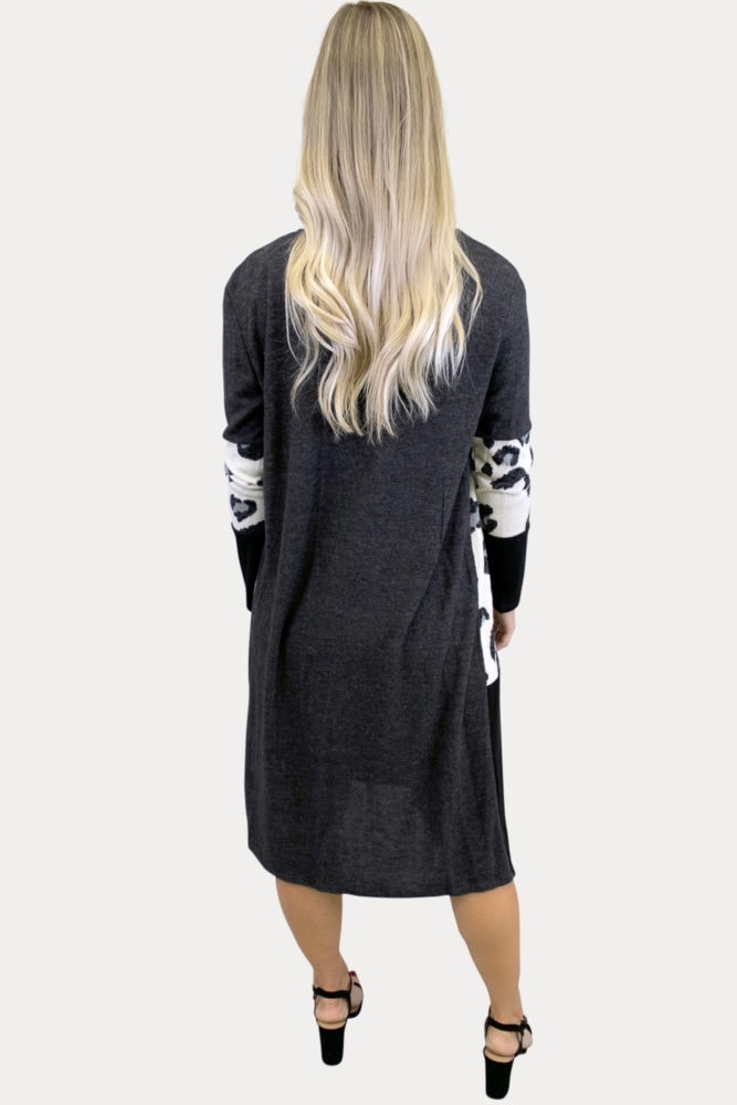 leopard print maternity kimono