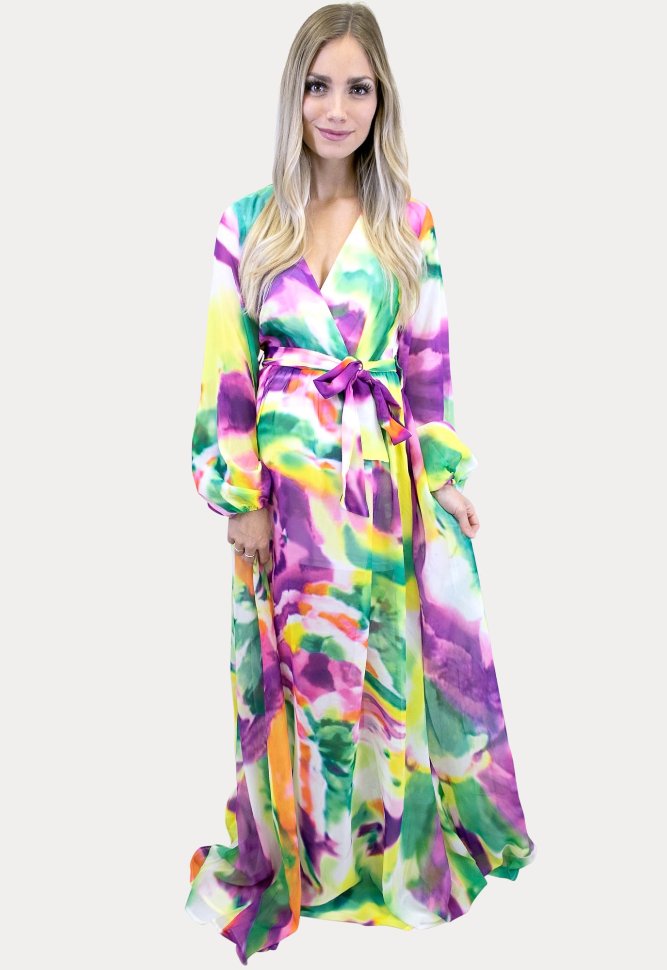 tie dye maternity maxi