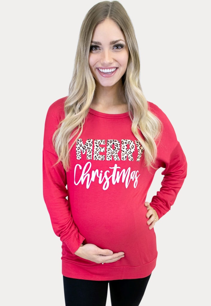 Christmas maternity tunic