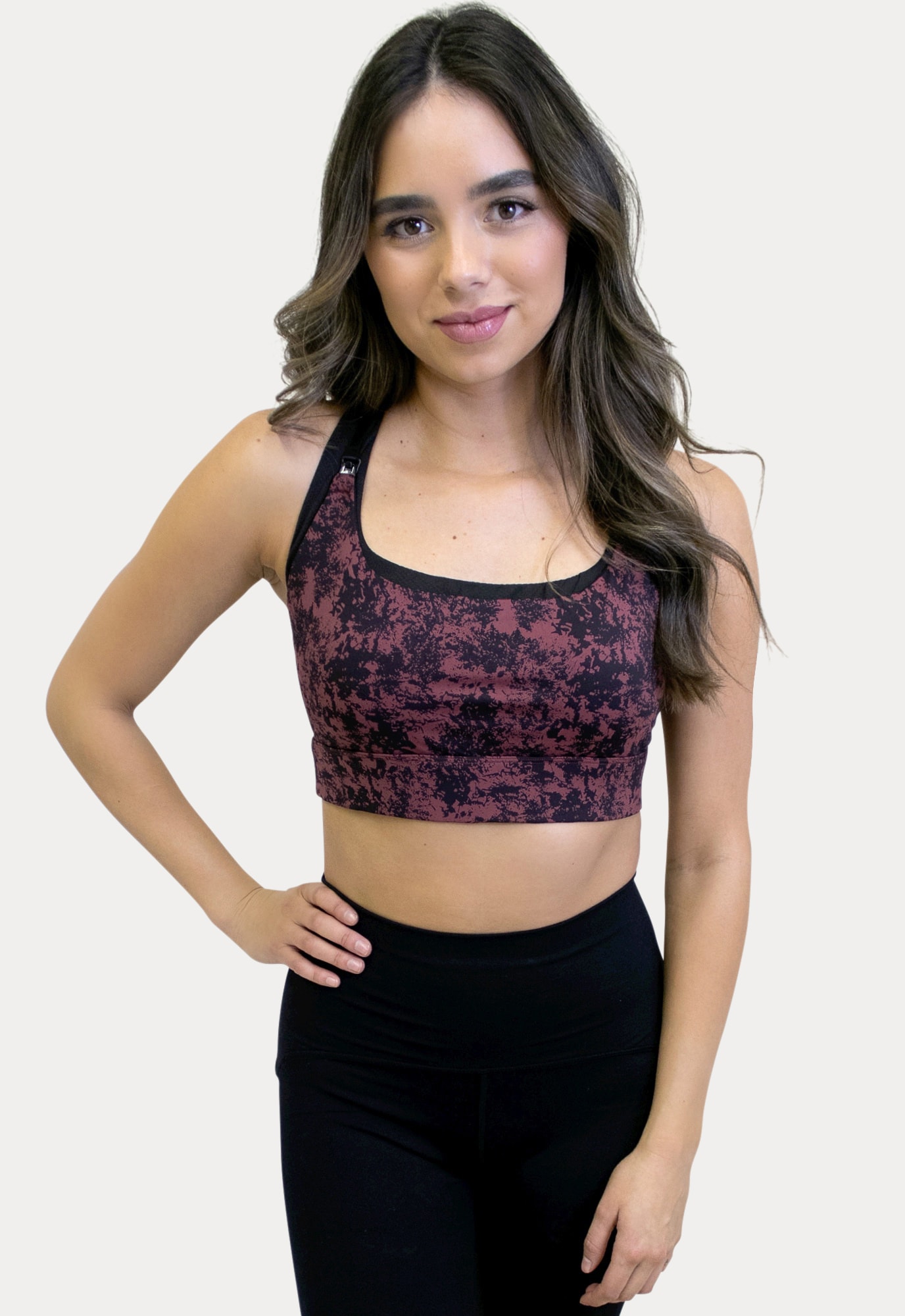 Breastfeeding Sports Bra in Pink - Sexy Mama Maternity