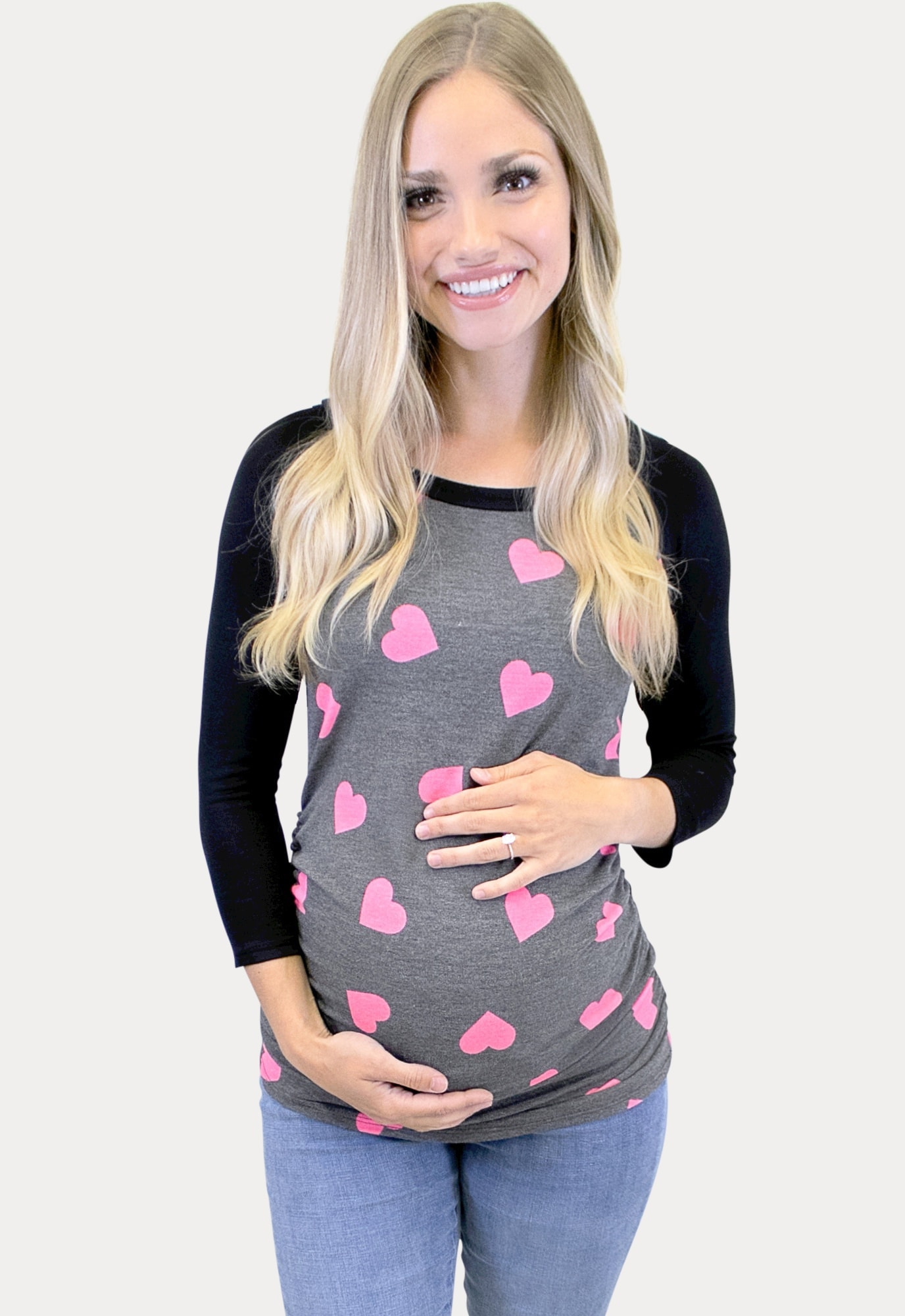 On Wednesdays, we wear pink. #happyvalentinesday #maternitystyle  #maternityworkout