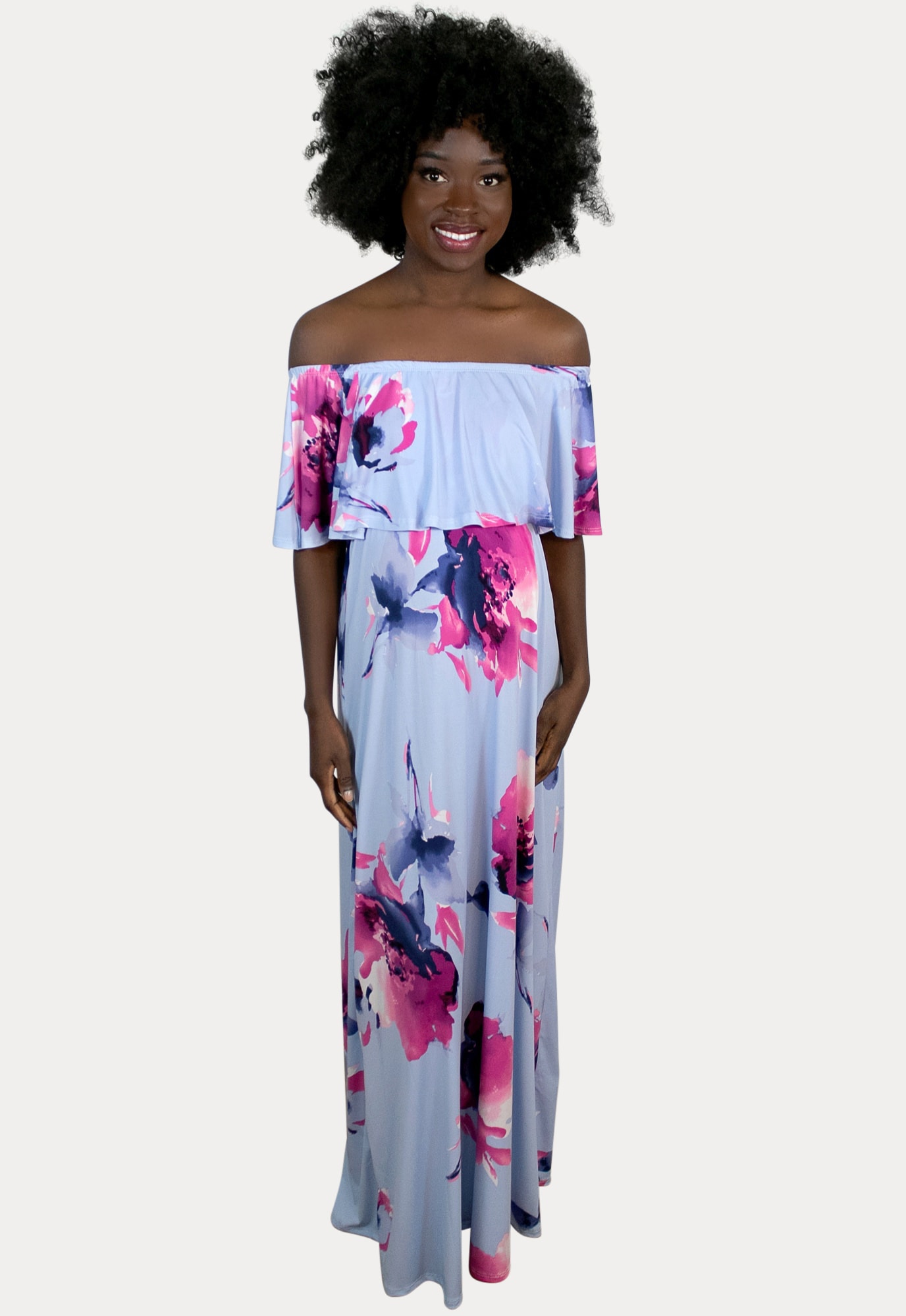 Periwinkle floral dress sale