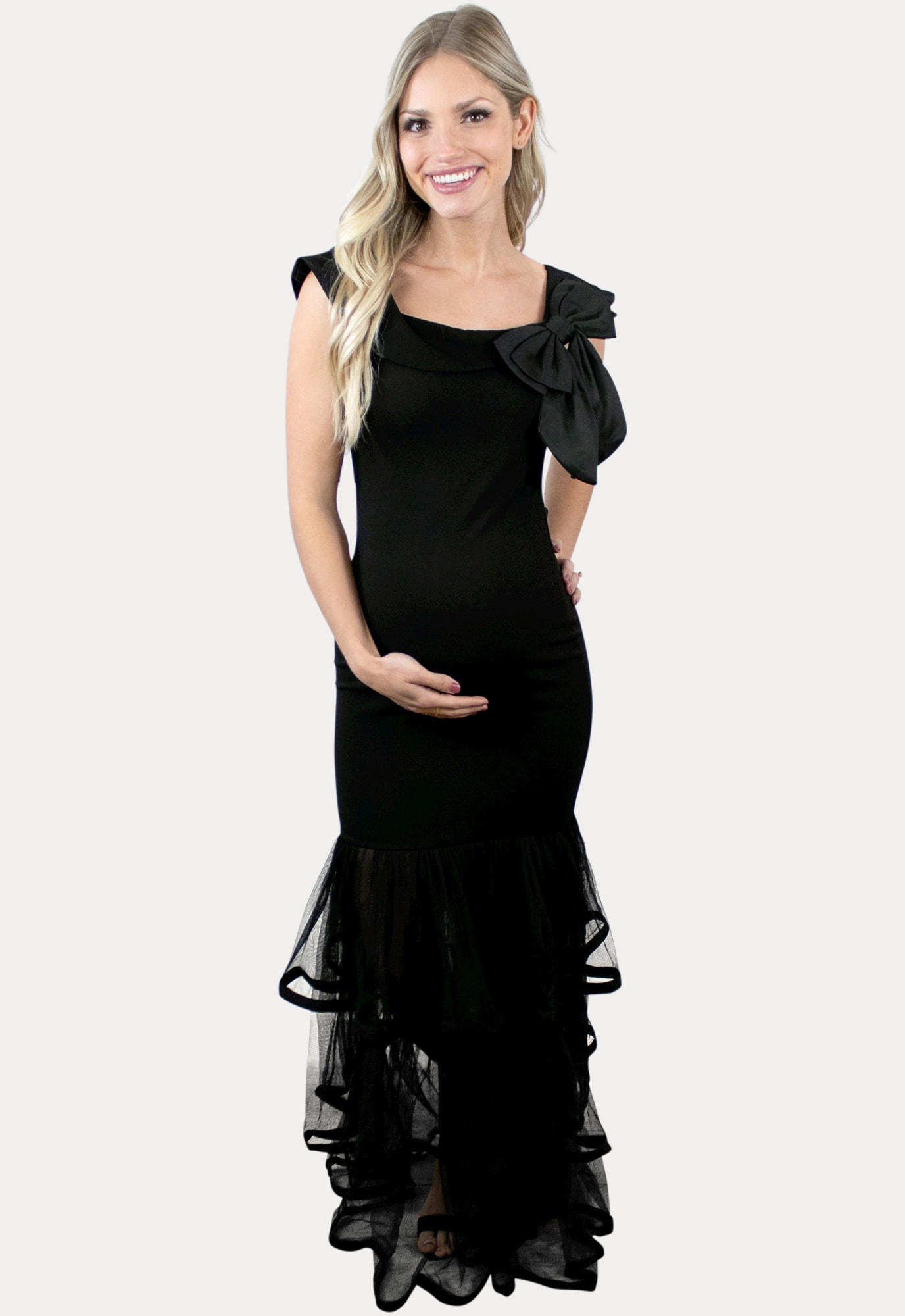 elegant maternity maxi