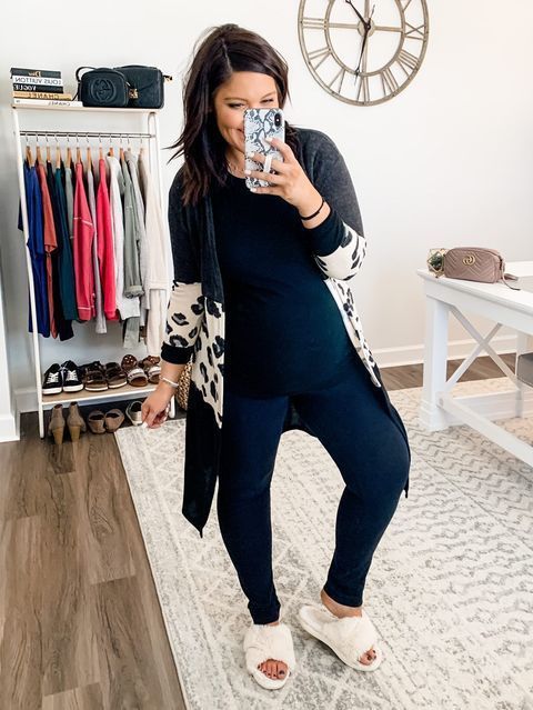 ways to style maternity kimonos