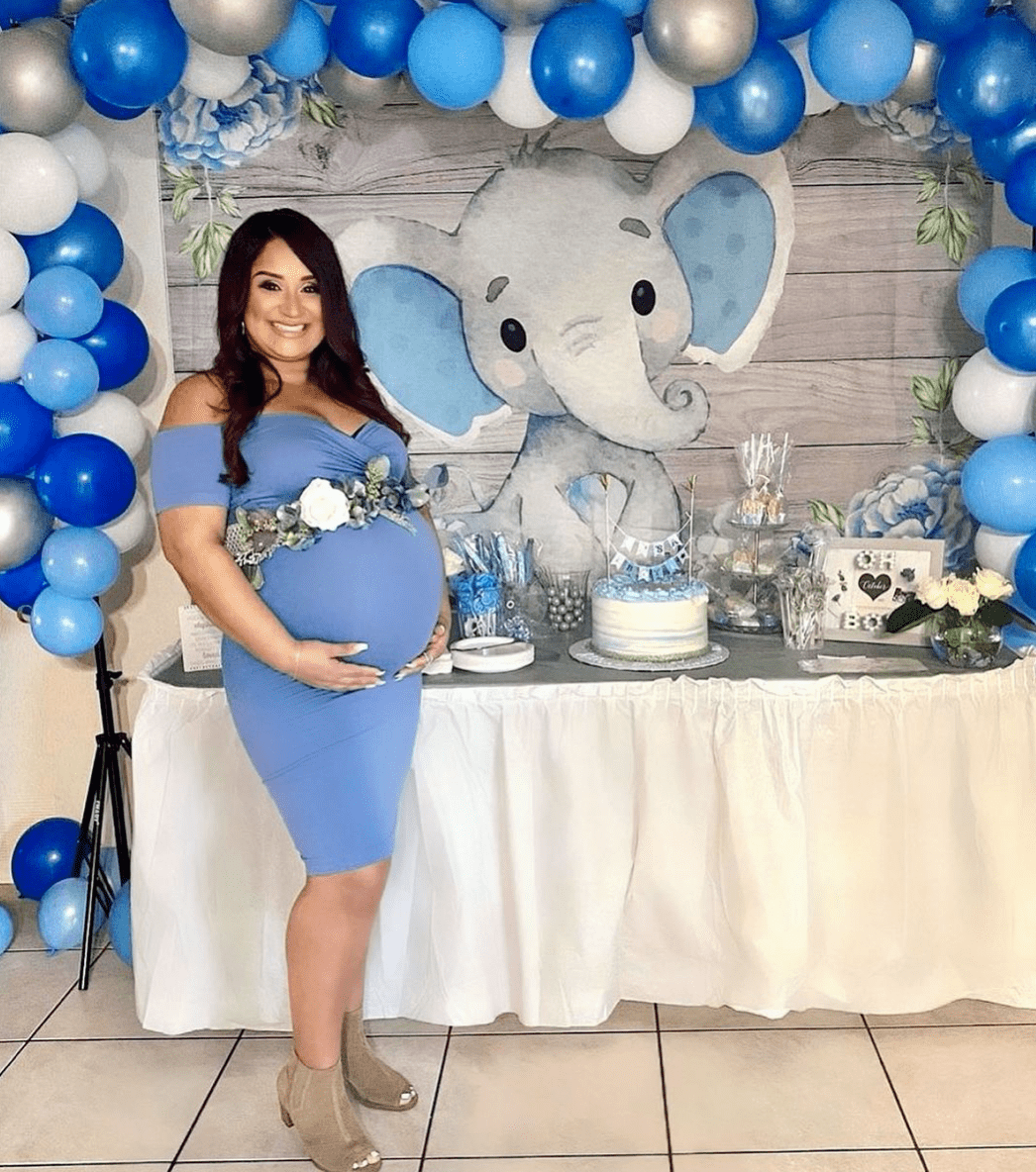 Baby blue outlet dress for pregnant