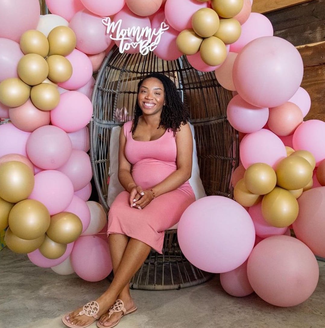 Pink and gold baby shower outlet dress