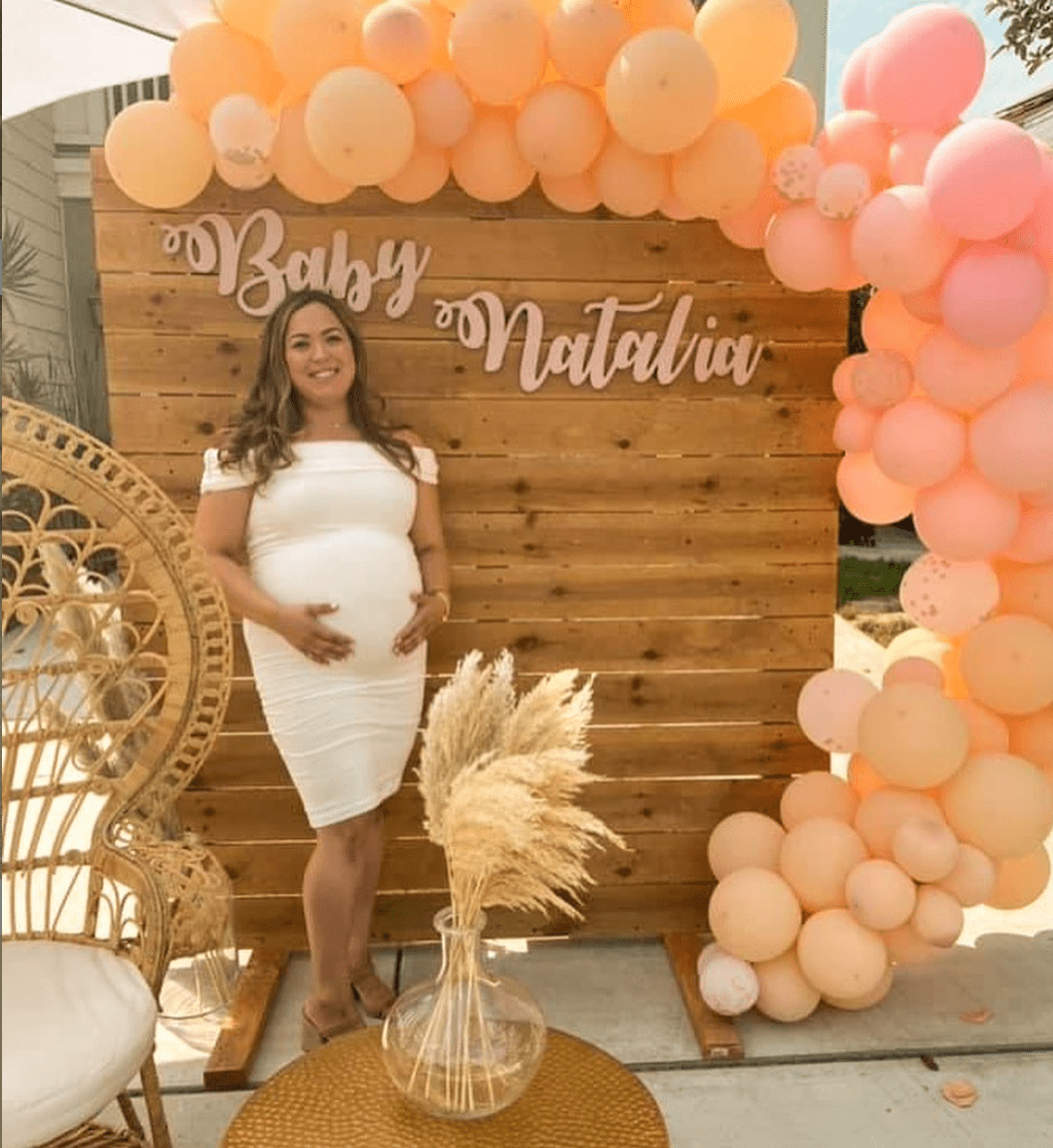 brown baby shower dress