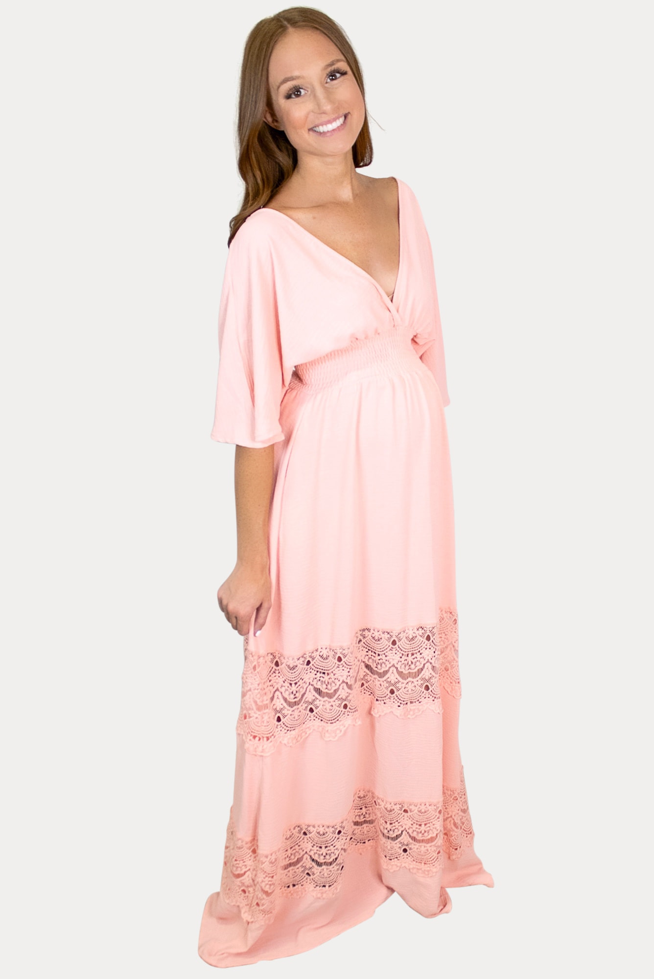 boho pregnancy maxi dress