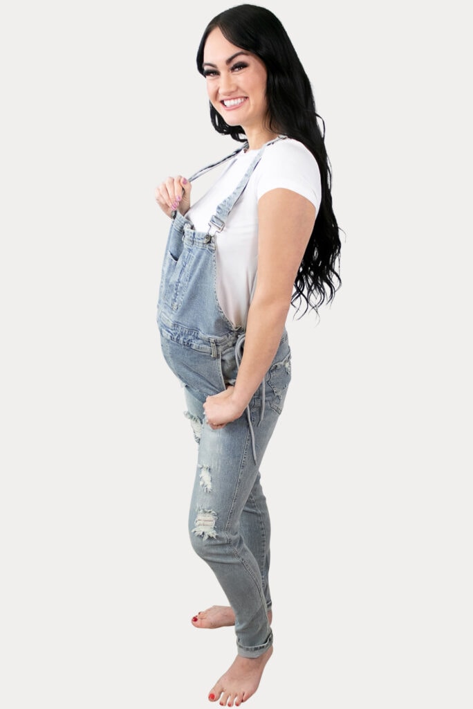 denim pregnancy overalls