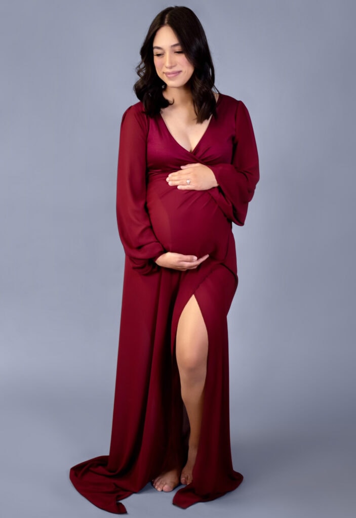 In Studio Maternity Photoshoot Inspo - Sexy Mama Maternity